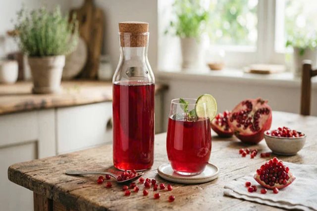 Ngày nào cũng uống nước ép lựu có lợi ích và hạn chế gì?
